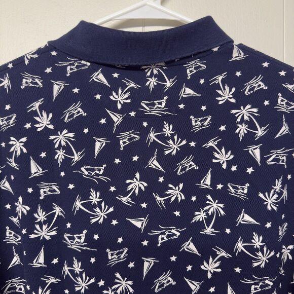 Polo Ralph Lauren Classic Fit Tropical Print Surfing AOP Polo Shirt Preppy Men M - Picture 10 of 11